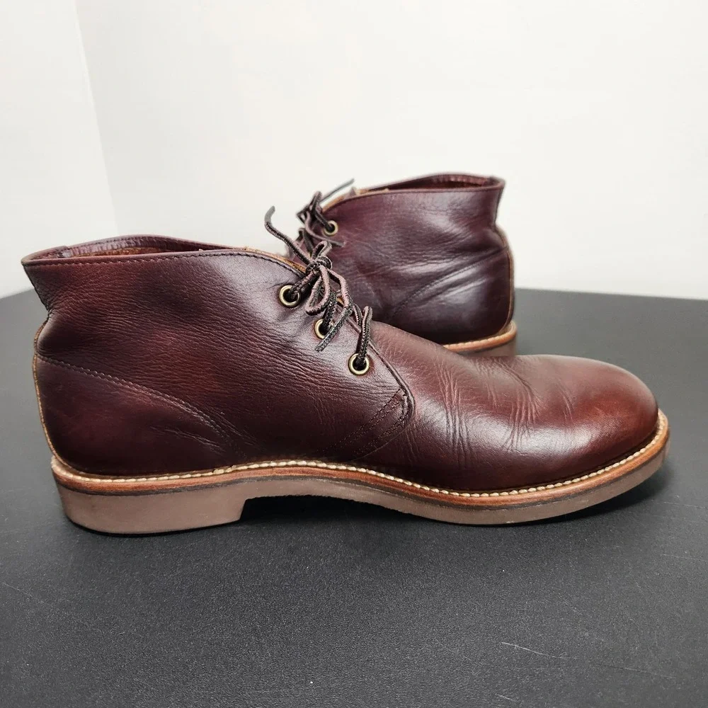 Red Wing 9215 Foreman Brown Leather Oil Slick Chukka Boots Mens Sz 11 D Classic